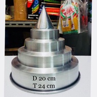 Cetakan nasi tumpeng 20 cm / Cetakan Tumpeng / Cetakan Tumpeng Candi / Cetakan Tumpeng Tangga / Alum