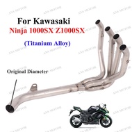 Slip On For Kawasaki Ninja 1000SX Z1000SX 2020 - 2024 Escape Motocycle Exhaust Front Link Pipe Z1000