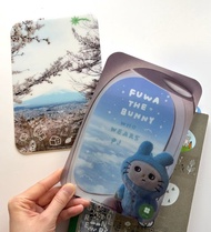 手帳筆記本 墊板 paper pad 富士山櫻花風景 fuwa小兔去旅行