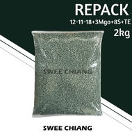 [REPACK] 12-11-18+3Mgo+8S+TE Fertilizer Baja King Buah Durian Bunga Chloride-free[SweeChiang]