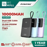 Pineng PN-891PD Built-in Cable 22.5W 10000mAh Powerbank