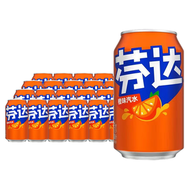 芬達碳酸飲料 芬達橙味汽水330ml*24罐平行進口