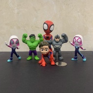 Marvel Spider Man Green Giant Rhinoceros Spider Female Handmade Model Decoration Toy