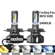 20000LM 4500K 6000K 8000K 3000K HB3 HB4 9005 9006 H3 H1 H8 H7 H4 H11 H9 9012 Bulb Canbus Led Car Hea