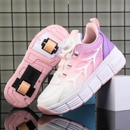 【Shop Now and Save】 4-Wheel Skates Roller Skate Shoes for Men and Women Professional deformation sho