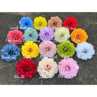5 dahlia flower heads for flower bouquets - handmade flower bouquet accessories