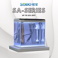 Akuarium SOBO Aquarium SA Series Full Set Aquarium Water Pump Filter SA-380f SA-480f SA-580f AQ White Black
