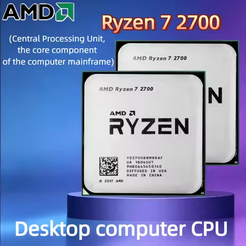 AMD Ryzen 7 2700 New R7 2700 Eight-Core Sixteen-Thread 3.2 GHz 16M 65W CPU Processor YD2700BBM88AF S