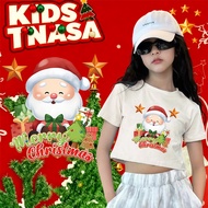 (24 Hours Delivery)Cotton 1 Christmas Festival Party Team shirt Red 2026 kids Round Neck t-shirt M12