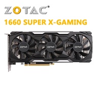 default ZOTAC Geforce GTX 1660 SUPER X-GAMING Graphic Cards GPU Map For NVIDIA GTX1660S 6GB 12Nm 1660 GTX 1660S Video Card GAMING Used