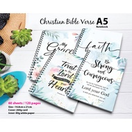 ❮SG Seller❯ Christian Bible verse A5 Notebook