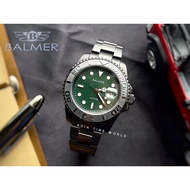 宾马 Balmer 7918G BK-46 Classic Sapphire Men Watch with Green Dial and Black Stainless Steel