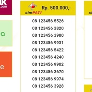 Kartu Perdana Nomor Cantik Telkomsel Simpati 08123456 1926 rh9n