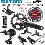 @originalSHIMANO DEORE XT M8100 Groupset 32T 34T 36T 170 175mm Crankset Mountain Bike Groupset 1x12-