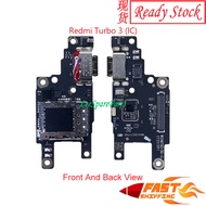 Compatible Redmi Turbo 3 / Turbo 4 Charging Board USB Port Pin Mic Handfree Jack Sim Card Slot Holde