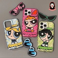 P*werpuff Silver Dazzle case iphone 13 14 15 pro max (1)