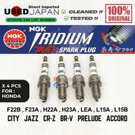USED Japan NGK Iridium MAX Spark Plug - Honda F22B F23A H22A H23A LEA L15A L15B City CRZ BRV Jazz Ac