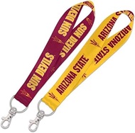 NCAA Arizona State University Sun Devils 1" Inch Lanyard Key Strap, Metal Ring