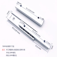 【New arrival】 Thickened 2-Section Linear Small Miniature Slide Slide Linear Two-Way Sliding Drawer