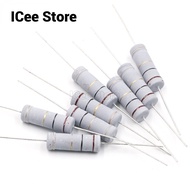 10Pcs Carbon Film Resistor 5% 5W 1R - 1M 2.2R 10R 22R 47R 51R 100R 150R 470R 1K 4.7K 10K 47K 10 47 5