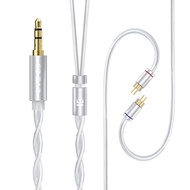 KBEAR Glint 5N OFC Silver-plated สายอัพเกรด Litz โครงสร้าง Connector สายหูฟังสําหรับ KB02 KS1 DC01 D