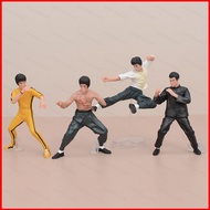 SQ5 4pcs Bruce Lee Action Figure Jeet Kune Do Model Dolls Toys For Kids Home Decor Gifts Collections