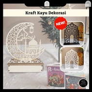 Viral Dekorasi Hari Raya EID Mubarak Hiasan Rumah Kayu Dekorasi Kayu Hiasan Office Kraft Kayu Kraft 