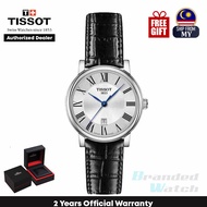 [Official Warranty] Tissot T122.210.16.033.00 Women's Carson Premium Lady Quartz Analog Leather Strap Lady Dress Watch T1222101603300 (watch for women/ jam tangan perumpuan / tissot watch for women / tissot watch / women watch)