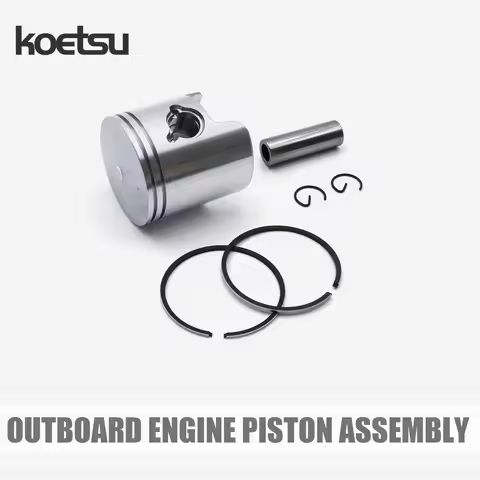 Koetsu Outboard Engine Piston Assembly – Suitable for Yamaha 2-Stroke 60HP Outboard Engine Pistons A