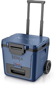 Ninja | Cooler | FrostVault 30QT Cooler with Wheels | Insulated with Temp Dry Storage Drawer | Keeps