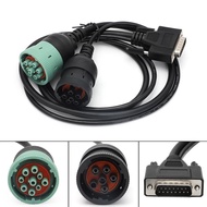 6 Pin 9 Pin Y Deutsch Cable Adapter for USB Link 125032 Truck PN 40204