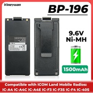 【DC-134】9.6V 1500mAh BP-196 1500mAh NI-MH Battery for ICOM IC-A4 IC-A4C IC-F4 IC-F3S IC-T2A IC-40S I