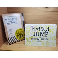 Hey Say JUMP Weekly Calendar 2017.4-2018.3 Collection set