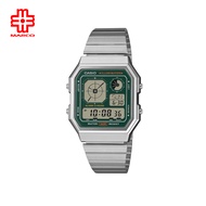 Casio Vintage A130WE-3A Silver Stainless Steel Band Men / Women Watch