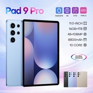 50% discount  รุ่นใหม่ Pad 9 Pro แท็บเล็ตพีซี 10 นิ้ว 16+1T โรงงานแท็บเล็ตเกมการเรียนรู้ออนไลน์
