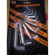 L-shaped wrench tool set