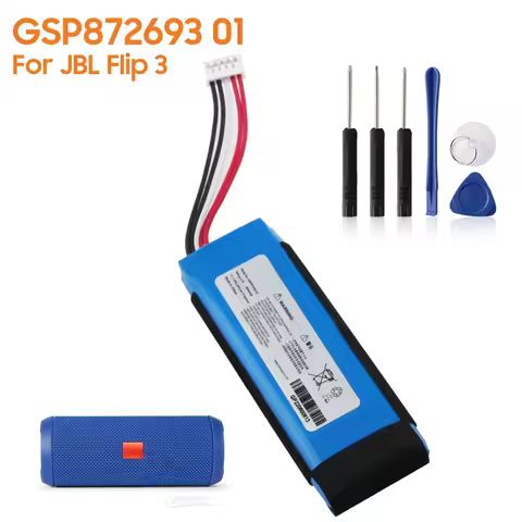 Powerful Replacement Battery GSP872693 01 For JBL Flip 3 Flip3 Rechargeable Batteries 3000mAh High C