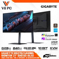 GIGABYTE MO27Q2 27 INCH 2560X1440(QHD) QD-OLED PANEL AMD FREESYNC PREMIUM PRO 0.03MS 240HZ BUILD IN 