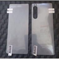 Hydrogel Mate Full Set Sony Xperia 1ii Mark 2 Black Matte front rear Au docomo SoftBank Global