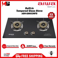 [ NEW ] AIWA Premium Tempered Glass Built-in Gas Hob (Safety Valve) Gas Cooker Gas Stove / Dapur Gas