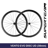 SUPERTEAM Vento EVO Road Bike Disc Brake Carbon Wheelset (38mm)