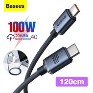 Baseus สายชาร์จแบบพกพา สายชาร์จมือถือ สายชาร์จ Type-C to Type-C 100W