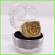 ▲ ℡ Tau Gamma Phi Stainless Steel Ring TGP Triskelion Sigma