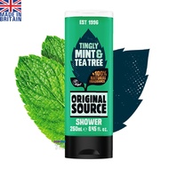 ORIGINAL SOURCE SHOWER Tingly Mint & Tea Tree 250ml เจลอาบน้ำสูตรพรีเมี่ยมสินค้านำเข้าของแท้จากออสเต