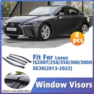 Window Visor Guard for Lexus  IS200T 250 350 300 300H XE30 2013-2022 Cover Trim Awnings Shelters Pro