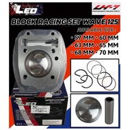 BLOCK LEO RACING WAVE 125  BLOCK CYLINDER SIZE 57MM / 60MM / 63MM / 65MM / 68MM / 70MM