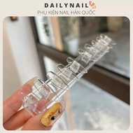 Transparent Mica modeling nail base 10 nails