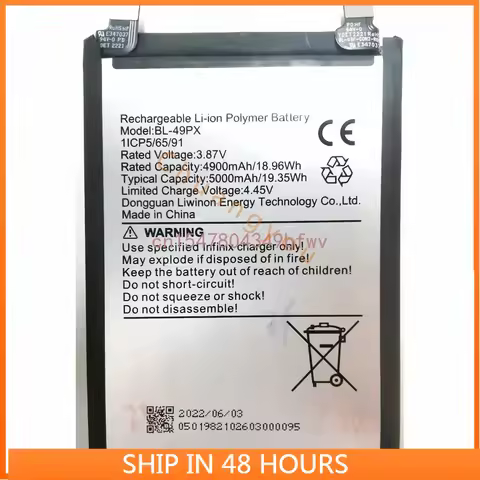 2024 BL-49PX Replacement Battery For Infinix Note 30 Mobile Phone New