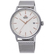 [Powermatic] Orient RA-AC0E07S Maestro Automatic White Dial Stainless Steel Mesh Band Men'S Watch