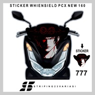 Windshield sticker - visor pcx new 160 latest cool motif 777 - 784